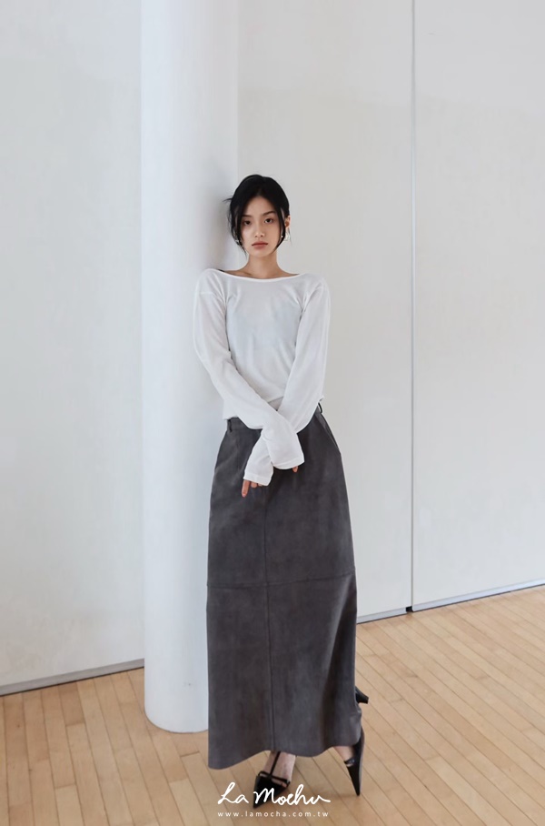 大圓領美背棉質上衣
